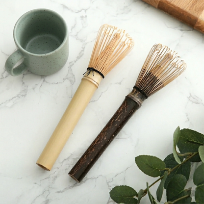 Lys matcha-visp (Chasen) med langt håndtak – For kopper